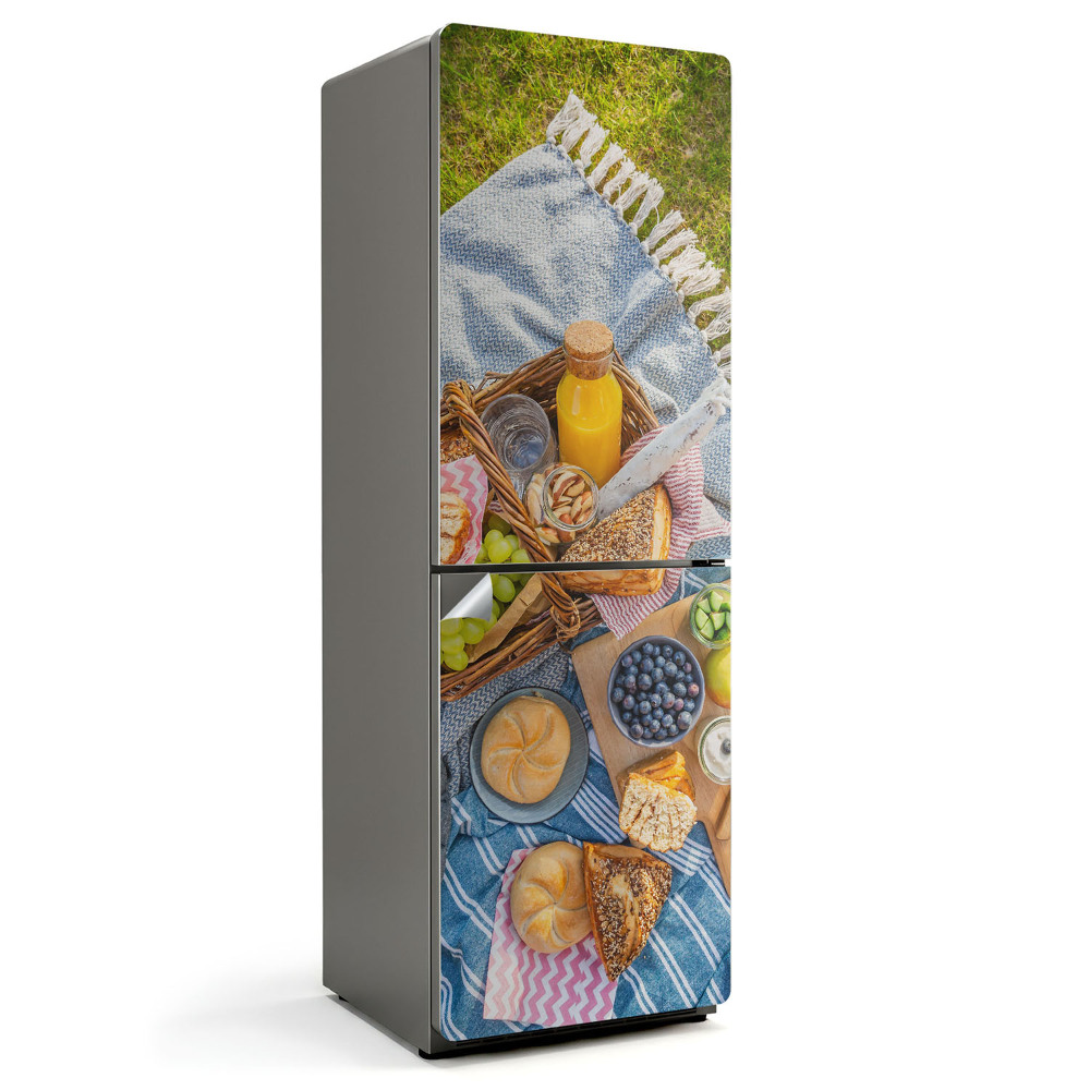 Samolepiaca nálepka na chladničku Piknik s lahodnými dobrotami