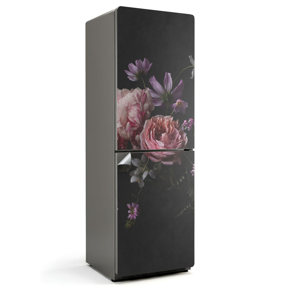 Nálepka na chladničku Kvetinová kytica v detaile