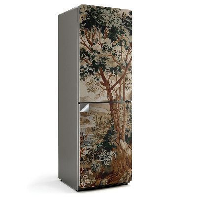 Fototapeta na chladničku Prírodná krajina so stromami