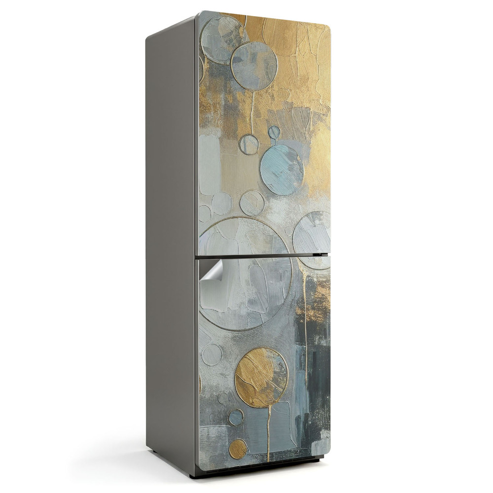 Fototapeta na chladničku Kruhy abstraktnej maľby