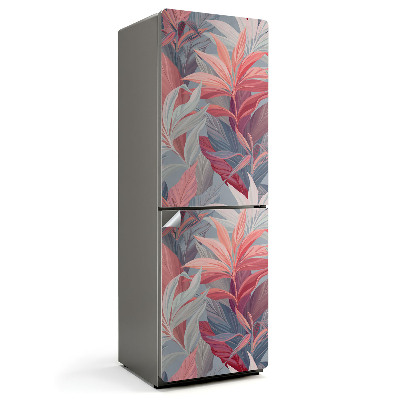 Samolepiaca nálepka na chladničku Rastlinný vzor s listami