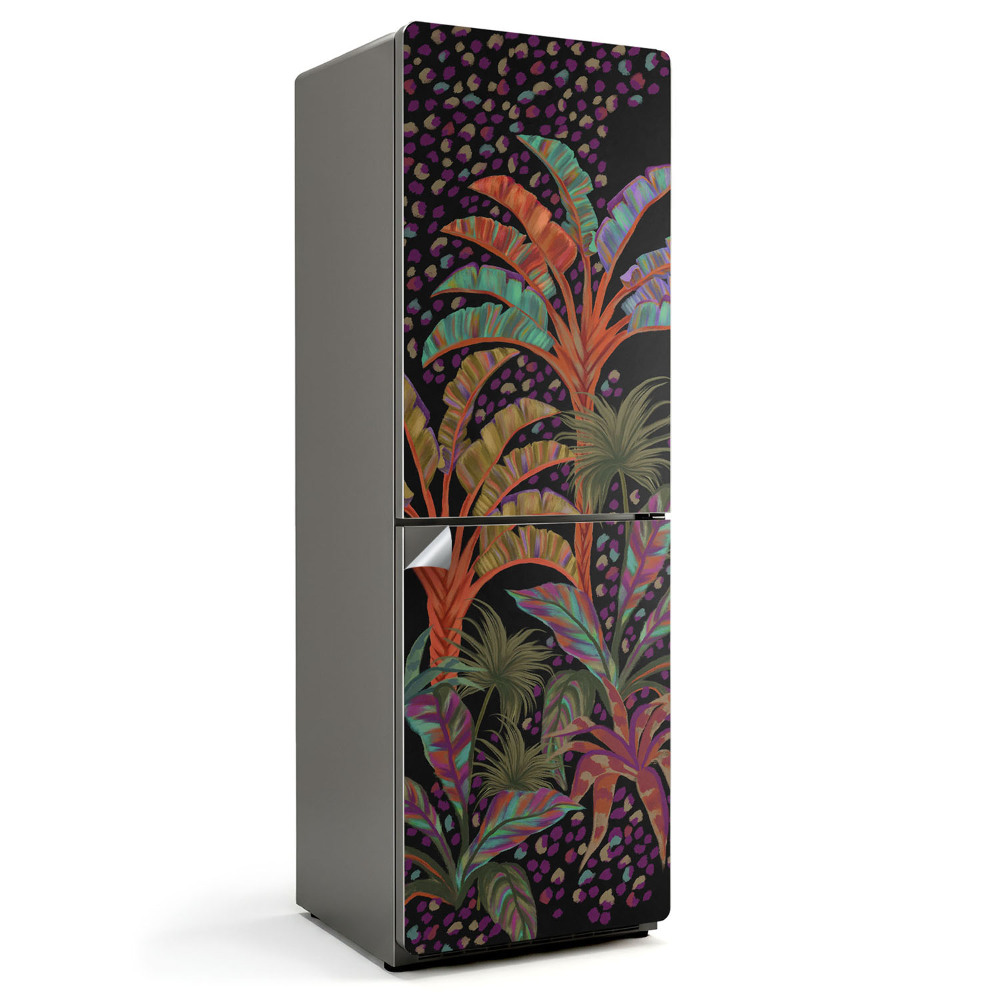 Samolepiaca nálepka na chladničku Vzor tropických rastlín