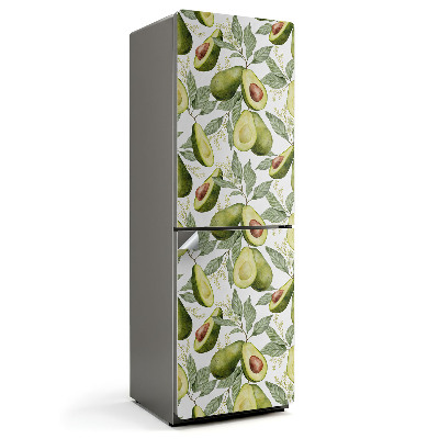 Fototapeta na chladničku Vzor avokáda a listov