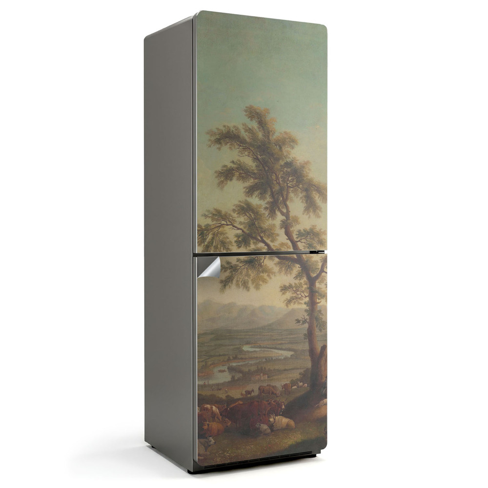 Fototapeta na chladničku Vidiecka krajina so stromom