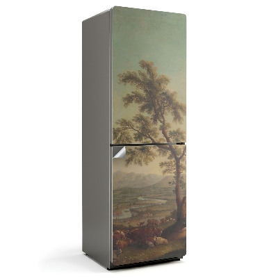 Fototapeta na chladničku Vidiecka krajina so stromom