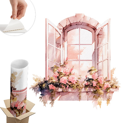 Falošné okno na stenu 95x100 Rustikálne okno