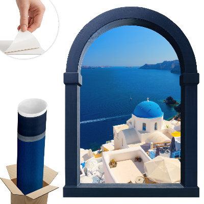 Falošné okno na stenu 72x100 Stredomorský výhľad