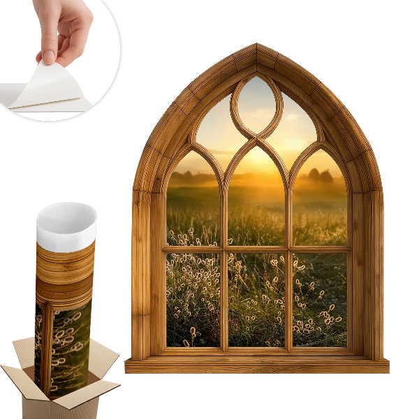 Falošné okno na stenu 80x100 Okno Krajina