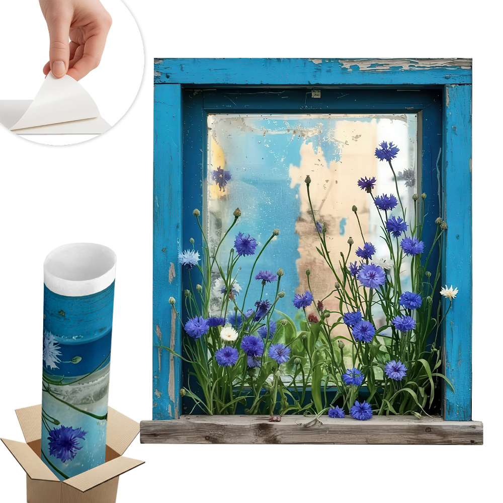 Falošné okno na stenu 88x100 Vidiecke čaro