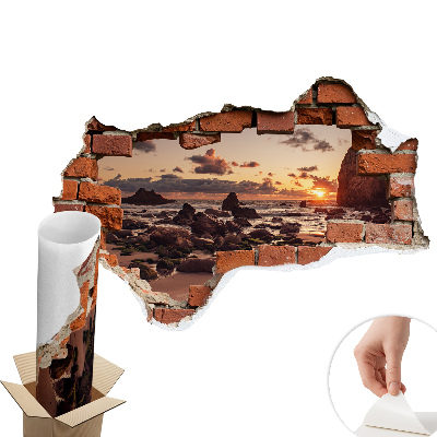 Fototapeta diera v stene 100x67 Pobrežie snov