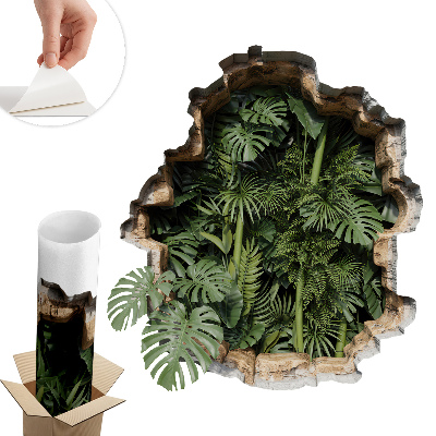 Fototapeta diera v stene 119x130 Tropická príroda