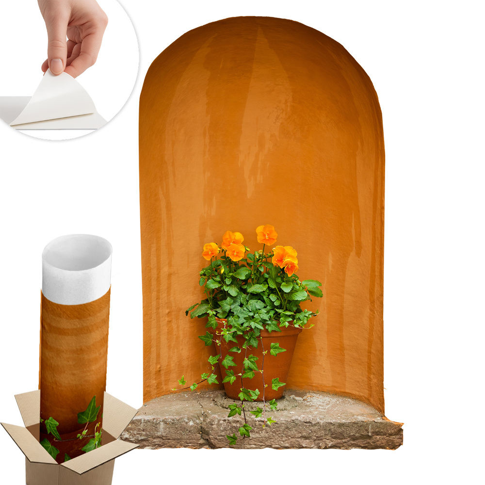 3d samolepka na stenu 84x130 Kvety v kvetináči