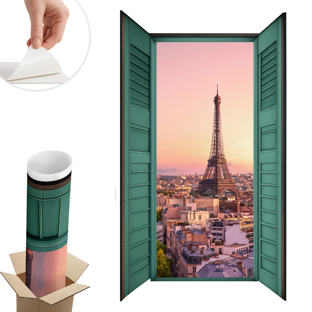 Fototapeta okno 3D 36x60 Mestské okno