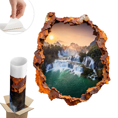 Nálepka na stenu diera 3D 50x60 Prírodná panoráma