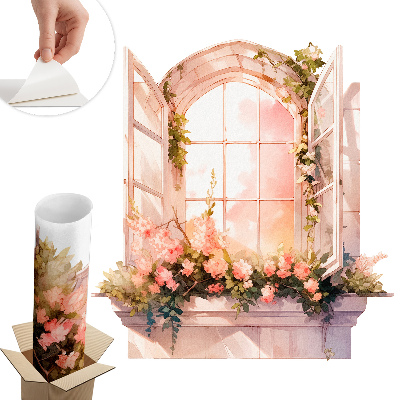 Fototapeta okno 3D 75x80 Romantické okno