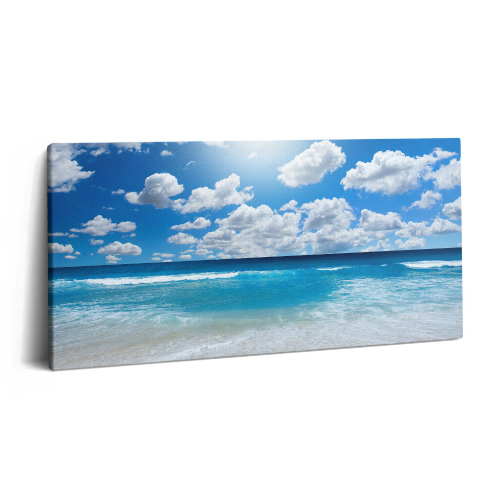 Obraz na plátne 100x50 Obloha a more s oblakmi.