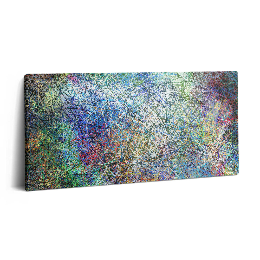 Fotoobraz na plátne 100x50 Chaotická symfónia farieb a línií.