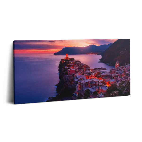 Obraz na plátne 100x50 Nočný pokoj na pobreží Talianska.