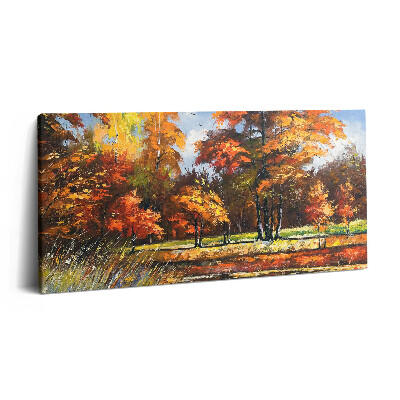 Obraz na plátne 120x60 Jesenná symfónia farieb v prírode