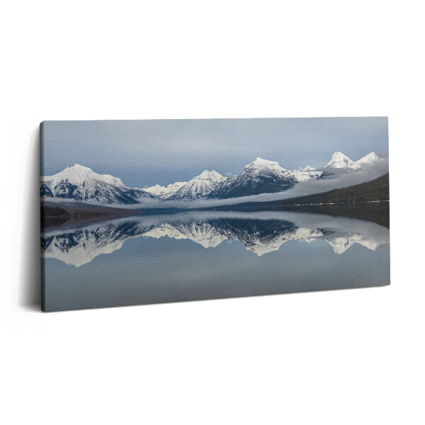 Fotoobraz na plátne 120x60 Pokojné hory nad jazerom