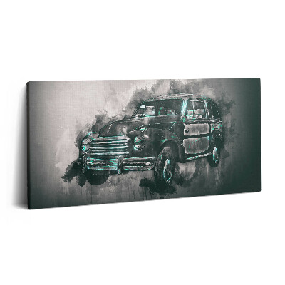 Obraz na plátne 120x60 Staré auto v akvarelovom štýle