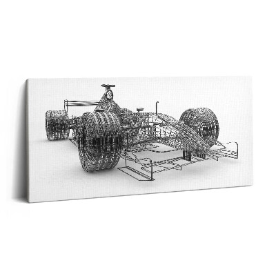 Fotoobraz na plátne 120x60 Rámová štruktúra pretekárskeho auta