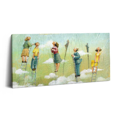 Fotoobraz na plátne 120x60 Schody do oblakov: Pozorovanie neba