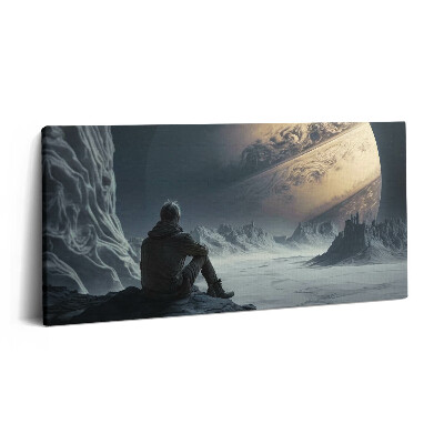 Obraz na plátne 120x60 Osamelý pozorovateľ cudzích planét