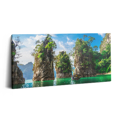 Fotoobraz na plátne 120x60 Ostrovy v smaragdovej vode