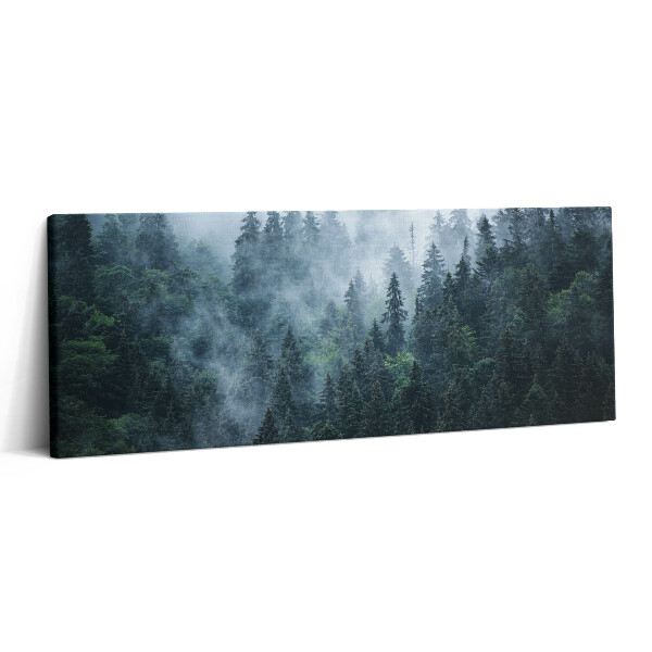 Obraz na plátne 125x50 Hmlistý lesný sen