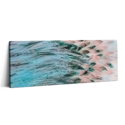 Obraz na plátne 125x50 Pastelové perie vo vetre