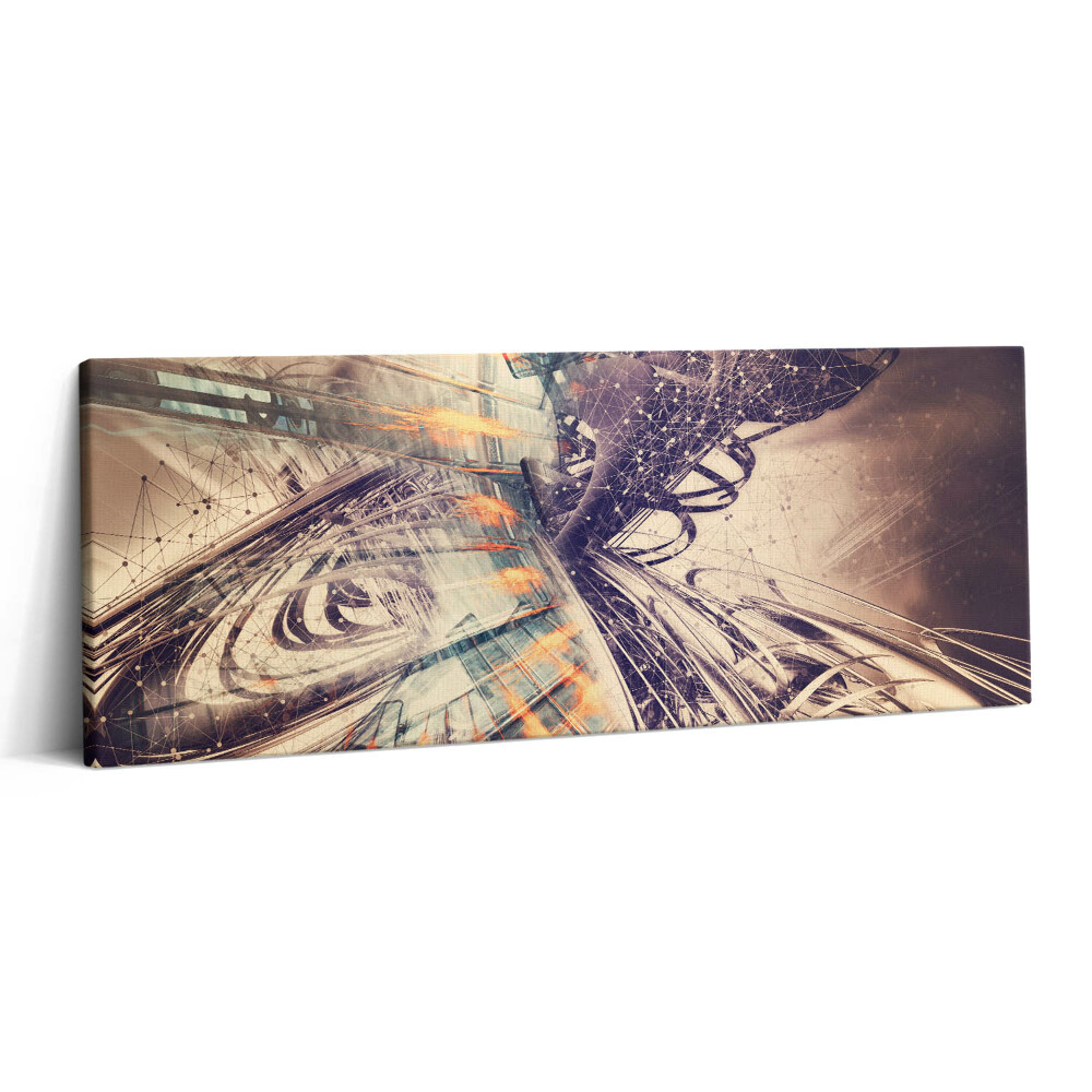 Obraz na plátne 125x50 Digitálne víry v priestore