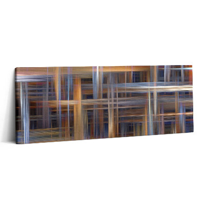 Obraz na plátne 125x50 Geometrická symfónia farieb