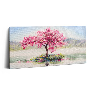 Obraz na plátne 140x70 Jarný kvetinový ostrov