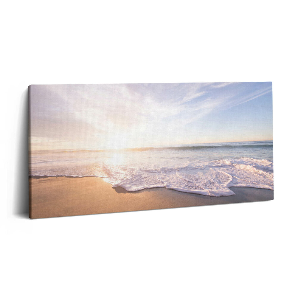 Fotoobraz na plátne 140x70 Svetlo úsvitu na pobreží