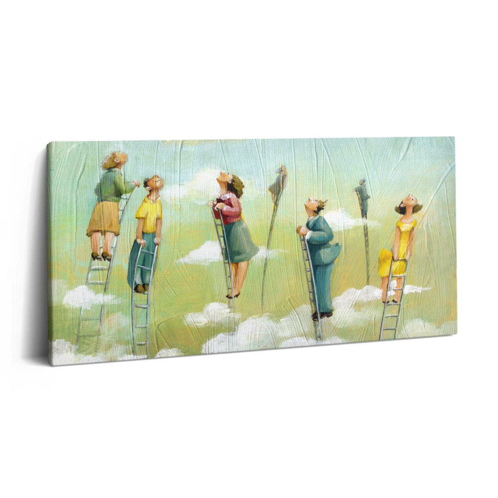 Fotoobraz na plátne 140x70 Schody do oblakov: Pozorovanie neba