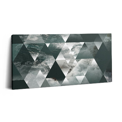 Obraz na plátne 140x70 Geometrické vlny v trojuholníkoch
