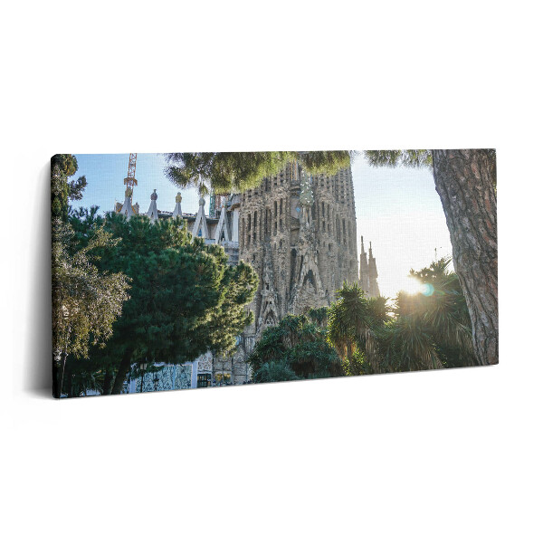 Obraz na plátne 140x70 Sagrada Familia v Barcelone