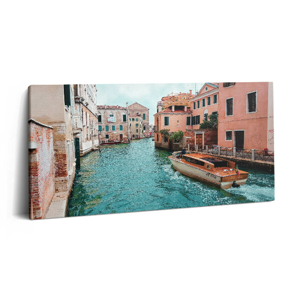 Fotoobraz na plátne 140x70 Plavba kanálom v Benátkach