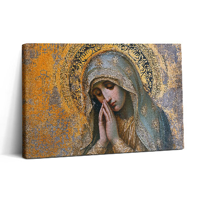 Obraz na plátne 30x20 Modlitba v zlatom kruhu