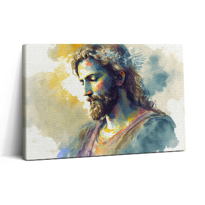 Obraz na plátne 30x20 Pokojný portrét v akvarelových tónoch