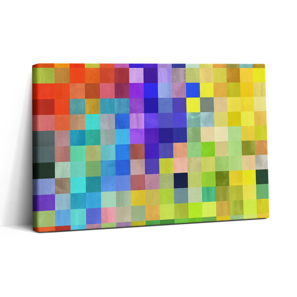 Obraz na plátne 30x20 Farebná mozaika štvorcov