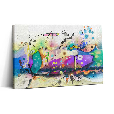 Obraz na plátne 30x20 Farebný svet abstraktných tvarov