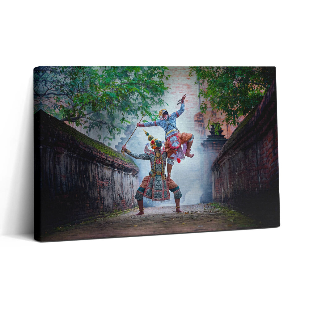 Fotoobraz na plátne 30x20 Tanečníci v tradičnom bojovom umení