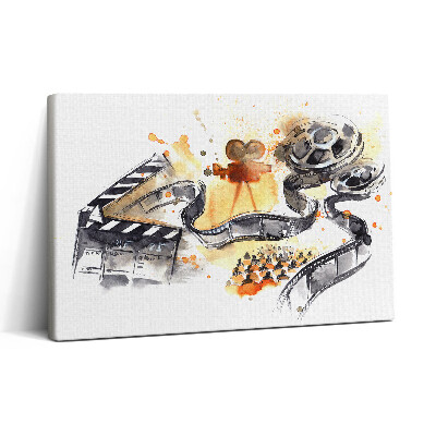 Obraz na plátne 30x20 Kino v pohybe s filmovým pásom