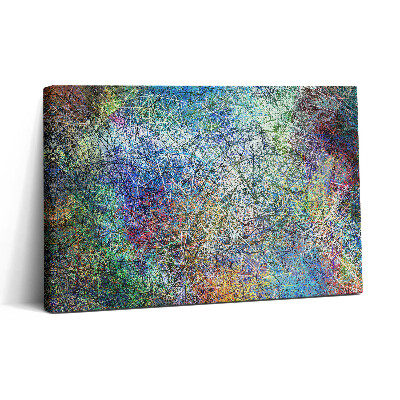Obraz na plátne 30x20 Farebný chaos v spleti čiar