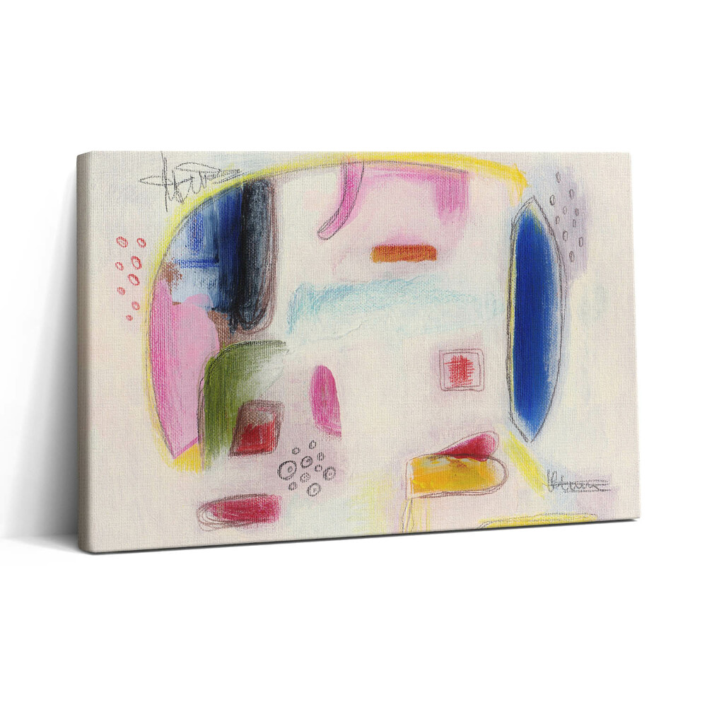 Obraz na plátne 30x20 Farebné abstraktné tvary a línie
