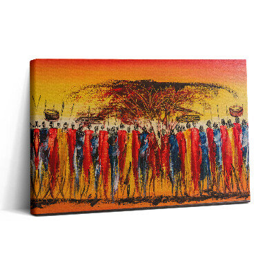 Obraz na plátne 30x20 Farebný tanec v savane
