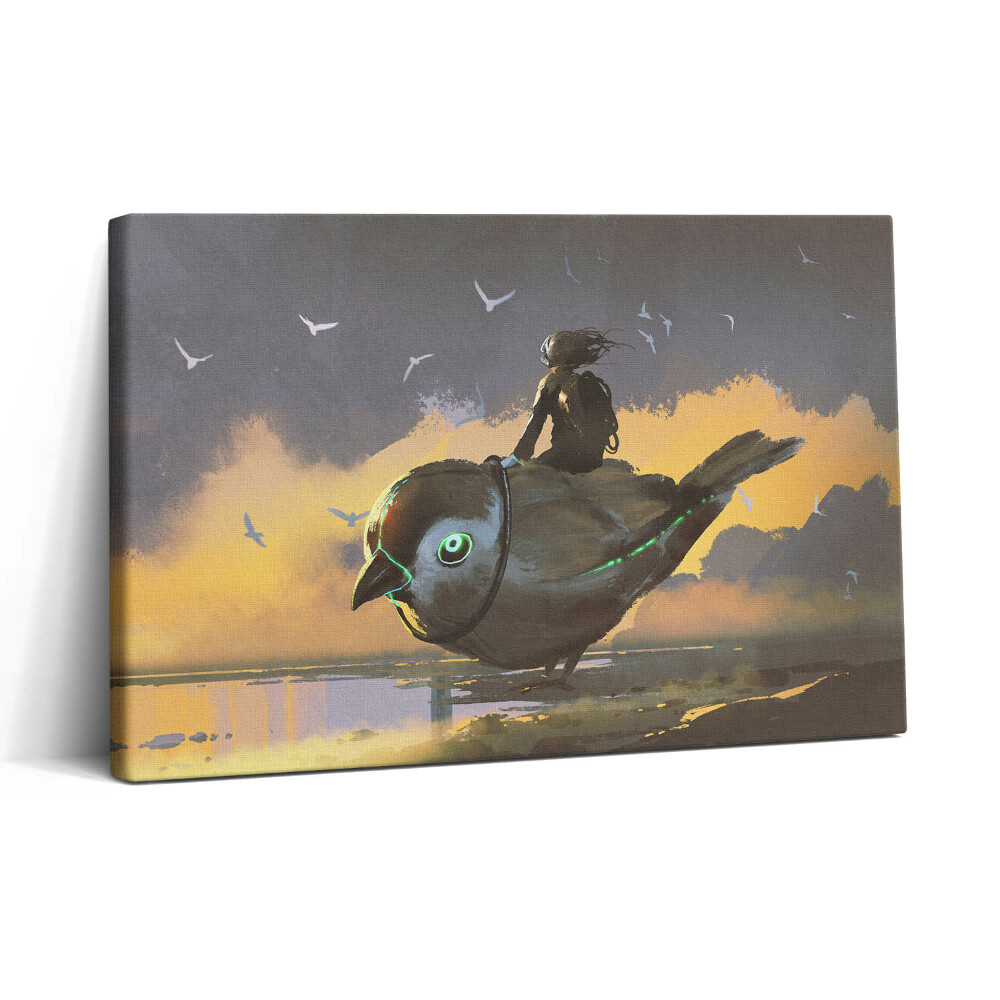 Obraz na plátne 30x20 Snívanie na obrovskej vtáčej jazde