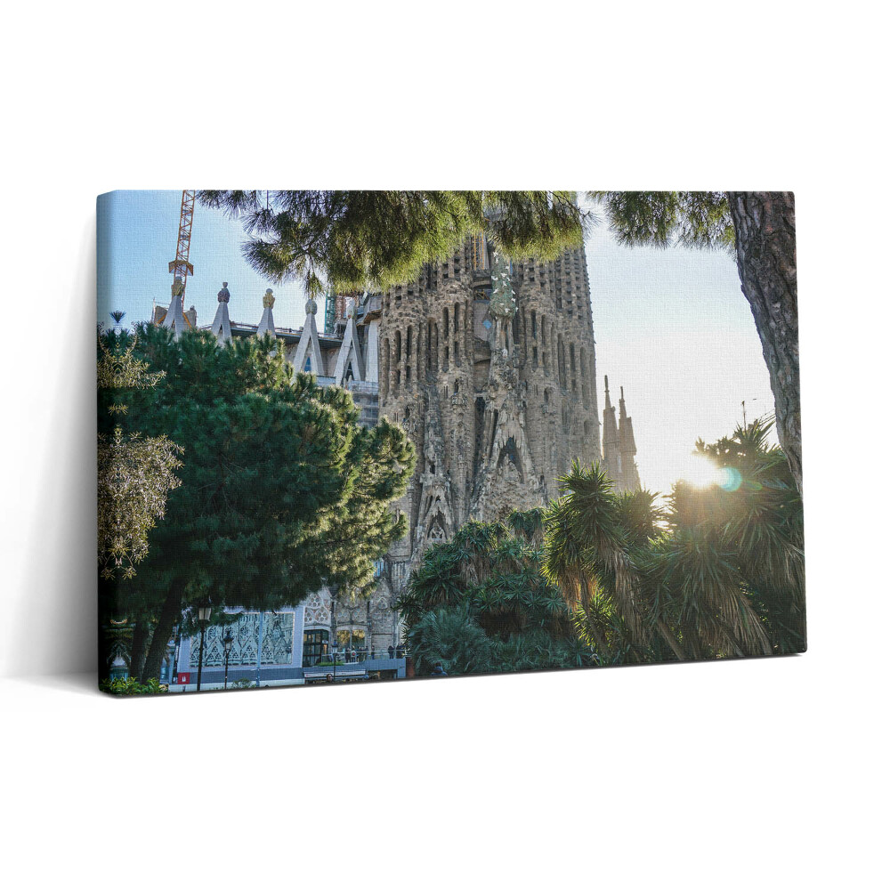 Fotoobraz na plátne 30x20 Sagrada Família v slnečnom svetle